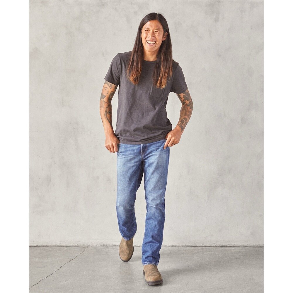 Outerknown Sea Jeans The Dunes Straight Men's Medium Wash Blue Jeans